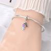 Copper Feather Charm Dance Pendant Fit 4Mm Hole Diameter Charms Bracelets Women Diy Jewelry Gift