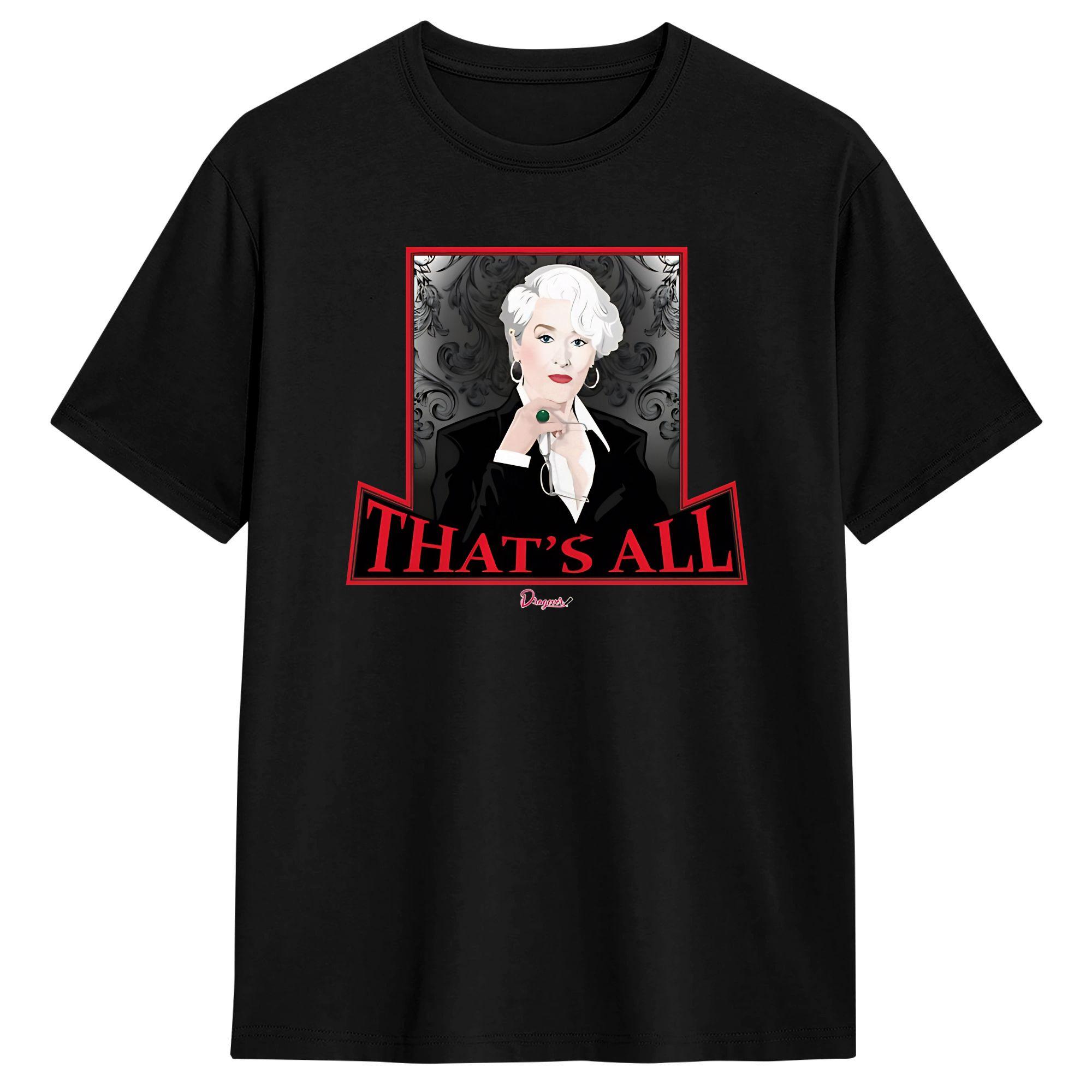 

Miranda Priestly Movie The Devil Wears Pradaed TShirts Cotton Tees Summer Streetwear ShortSleeve TShirt O Neck Loose Tshirt S