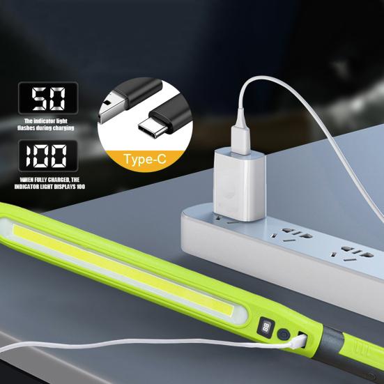 Akumulatorowa magnetyczna lampa robocza 4-trybowa 500lm LED lampa pod maskę z haczykiem lampa do naprawy i konserwacji samochodu