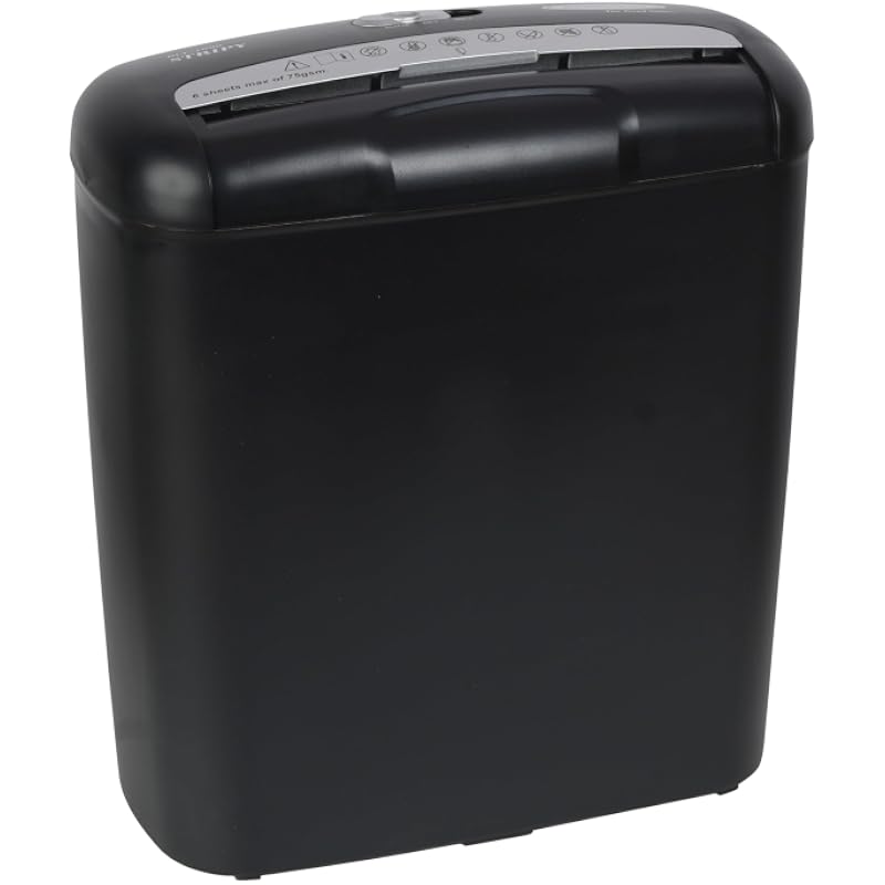 Bambalio (Bcc-1000) 6 Sheets Strip Cut Paper And Credit Card Shredder With 10 Liter Waste Basket Capacity