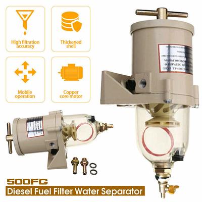 500FG 500FH Fuel Filter Marine Engine Fuel Diesel Fuel Filter Oil/Water Separator Marine Boat Trucks 90GPH For Car Boat