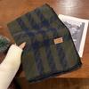 Scarf Women's Winter New Autumn and Winter Korean Atmosphere Houndstooth College Student Thickened Warm Shawl Scarf