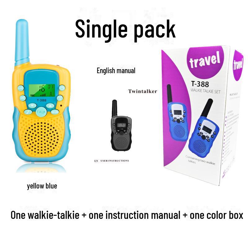 Children's Walkie-Talkie: Single Pack, 388 Channels, Ideal for Parent-Child Communication.