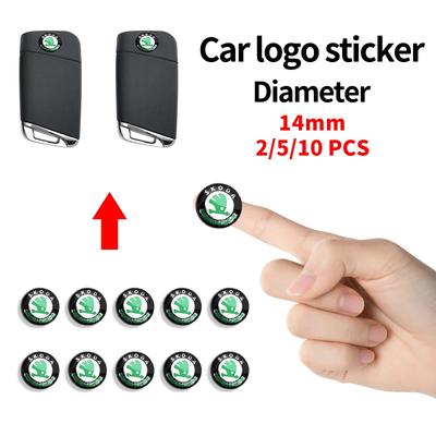 2025 Neue Aluminium Auto Schlüsselhülle Aufkleber Abzeichen Decals Für Skoda Octavia A5 Superb Old Febia Roomster 2013 2005-2008 Rapid Roomste