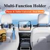 Oatsbasf Car Tablet Holder for Headrest Extension Arm Adjustable Car Mount for Back Seat Phone Stand  for iPhone iPad with Hooks