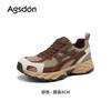 Augustine platform dad shoes women's 2025 new autumn brown retro feet small casual running shoes