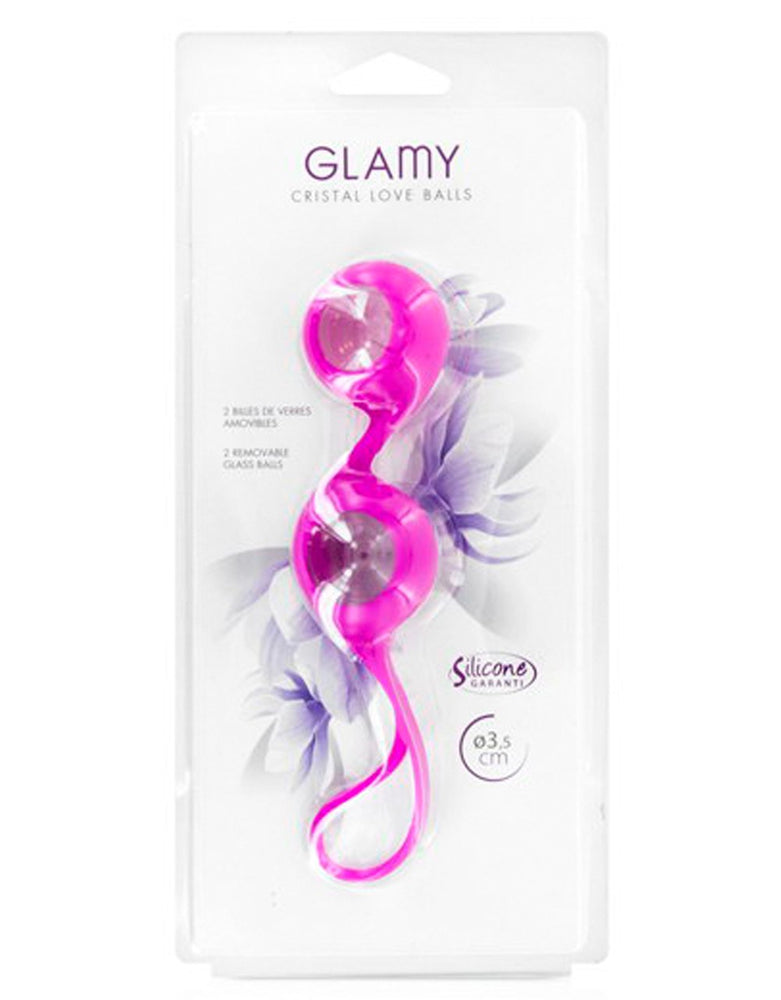 Boules De Geisha Rose Verre Et Silicone Cc571001