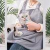 La La Pet Adjustable Apron Carrier With Holes Soft  Sling Carrier Wearable Front Pack For 
