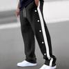 Herbst Neue Herren Jacquard-Hosen mit Struktur Einreiher und Gestreifte Lockere Große Größen Freizeit Hosen Vielseitige Jogginghosen