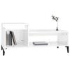 821134 vidaXL Coffee Table Glossy White 100x50x45 Cm Engineered Wood