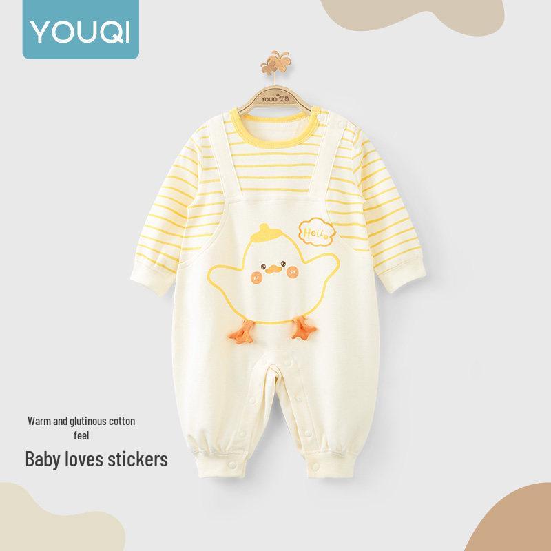 Youqi Autumn Baby Girl Romper - Cute 2026 Style Jumpsuit for Girls