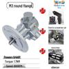 Piston Pneumatic Motor M1-M7-F-L-IEC with Forward/Reverse & Stepless Speed Regulation, Explosion-Proof Safety.
