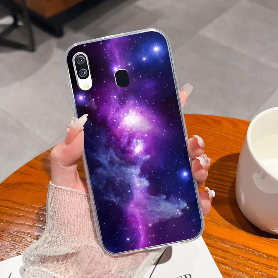 For Samsung Galaxy A40 A41 Phone Case Simple Creative Clear Back Cover For Samsung A 40 A 41 Soft TPU Silicone Anti Drop Fundas