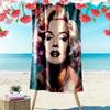 Marilyn Monroe Print Beach Towel, Large Soft Quick Dry Towel for Beach Camping Swimming