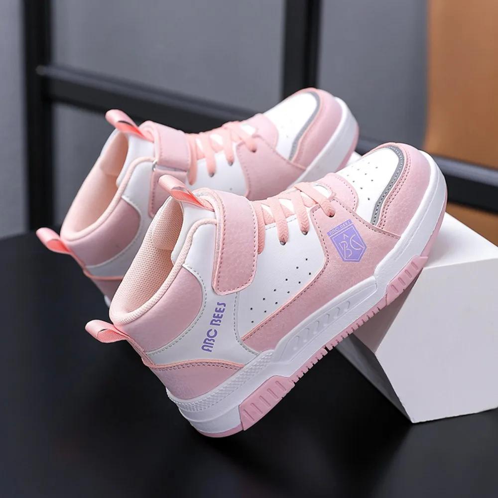 Tênis Infantil Sapatos de Menino Skate Crianças Sapatos Casuais Outono Esportes Tênis Cano Alto Meninas Cano Alto Caminhada ao Ar Livre