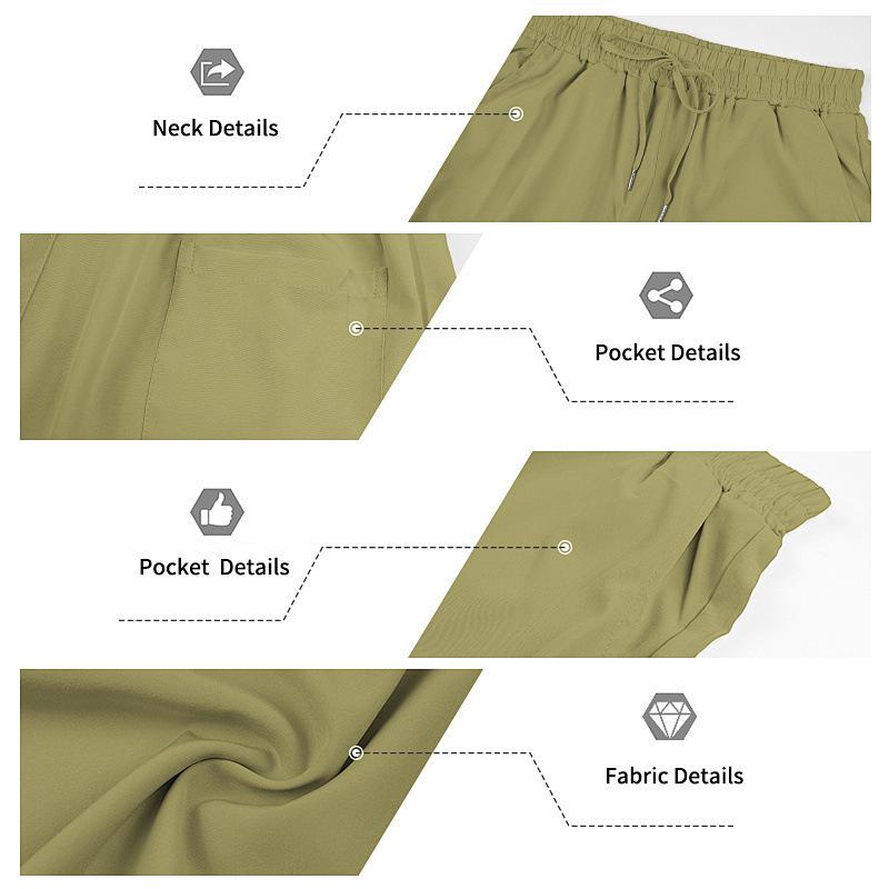 Men's Casual Solid Color Button-Down Shirt & Shorts Set - Summer Vacation Wear