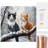 Animal Full 14CT DIY Counted Needlework for Adults Home Decor Patterns Arts Craft Kits 15.6x15.6In