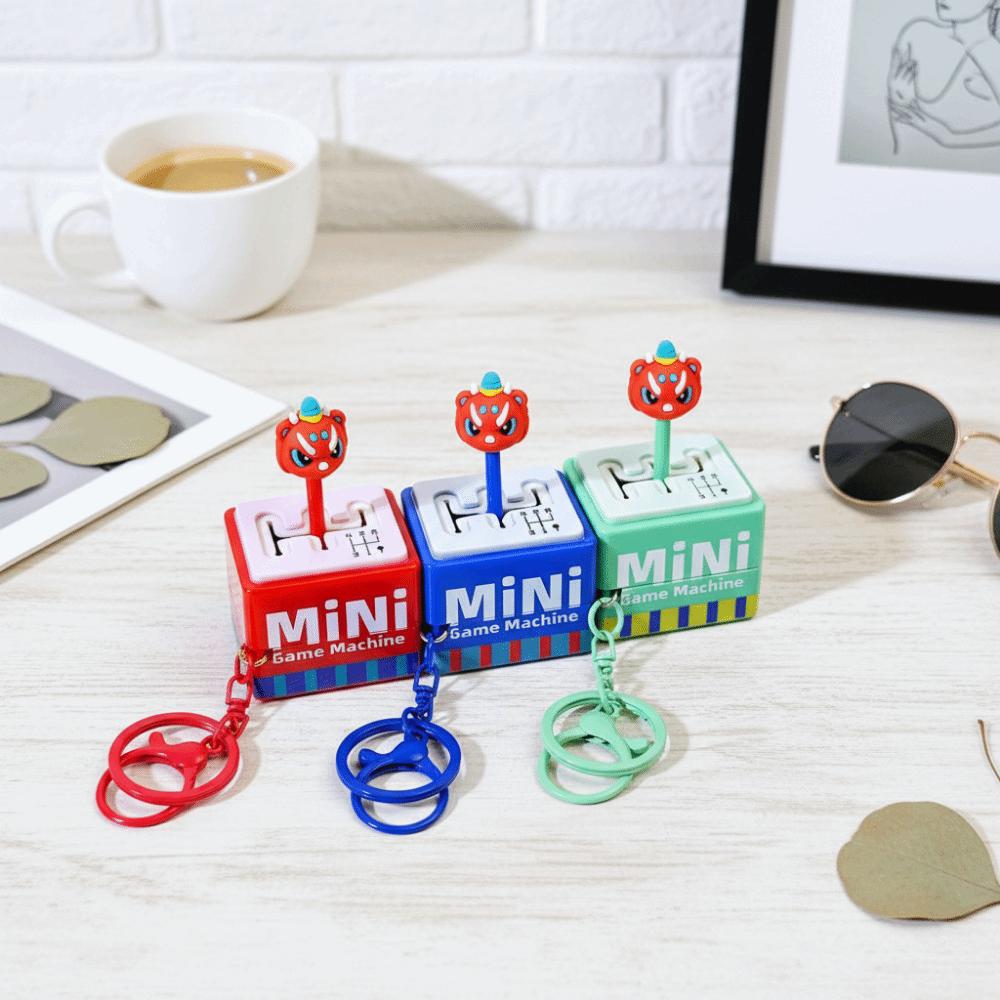 Electronic Gear Position Keychain Mini Fingertip Button Key Ring  Finger Toys
