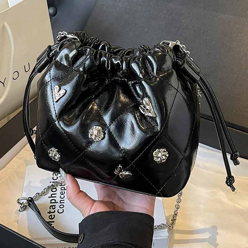 

Сумка через плечо с цепочкой и пряжкой, цвет вина и красного цвета, для женщин, новая уникальная высококачественная сумка через плечо