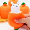 Carrot Rabbit Fidget Toys Easter Squeeze Toys Cute Bunny Stress Relief