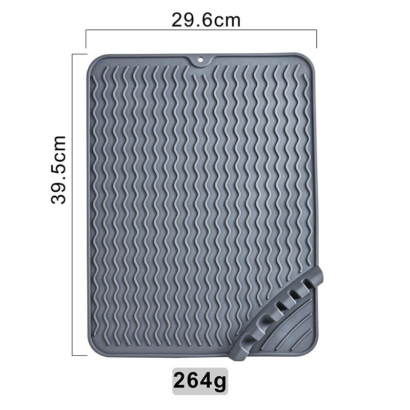 Heat-Resistant Wave Pattern Non-Slip Silicone Kitchen Mat
