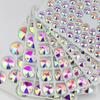 Ralowdia Glass Beads, Round, Decorative, Craft, Aurora Borealis, Rhinestones, Crystals, for Costume DIY (Aurora Borealis, 8mm)