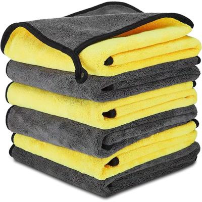 Paños de microfibra suaves para limpieza de coches, para interior y exterior, absorbentes, de doble cara, para pulir el coche.
