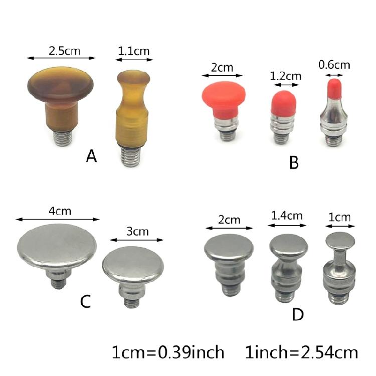 Auto Body Paintless Dent Repair Hammer Tips Screw on Interchangeable Tips Set