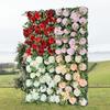Simulation Flower Wall Three-dimensional Background Wall Decoration Eucalyptus Leaf Rose Window Flower Wall Simulation Flower Large Wedding Flower Row