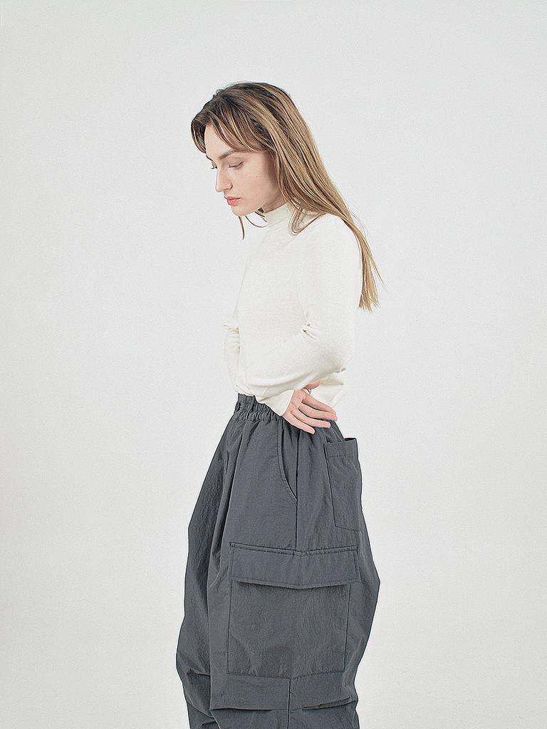 Chaenseseunoi Essential Wool Half-Neck Knit (Ivory)