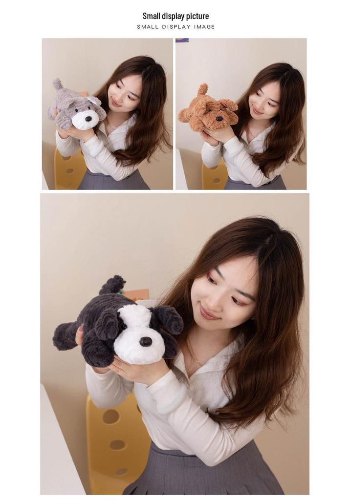 Adorable Plush Lying Dog Doll – Perfect Home Decor & Valentine's Day Gift