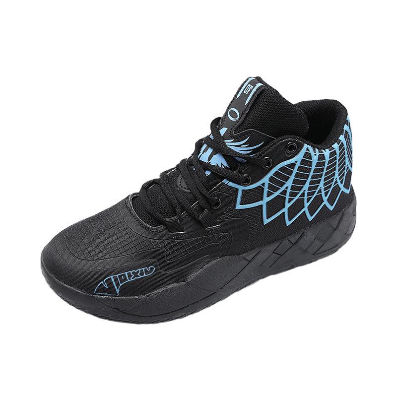Men's Breathable Mesh Basketball Shoes - Colorful Youth Sports Sneakers