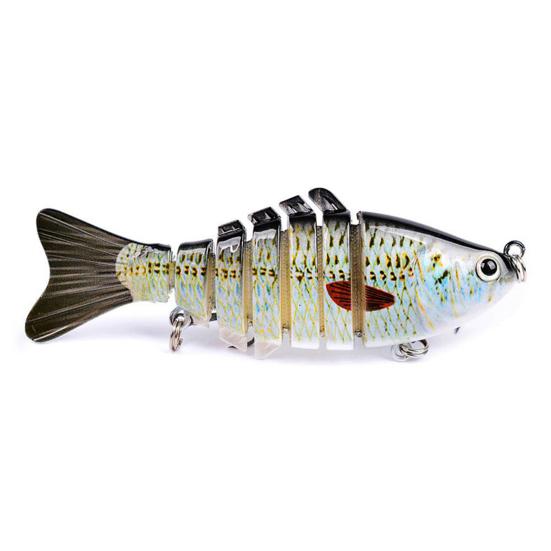 1/3/5Pcs 10CM/15.5G Bionic Multi-Jointed Fishing Lure Long Casting 7-Section Swimbait Hard Artificial Bait Freshwater Saltwater Fishing Accessories