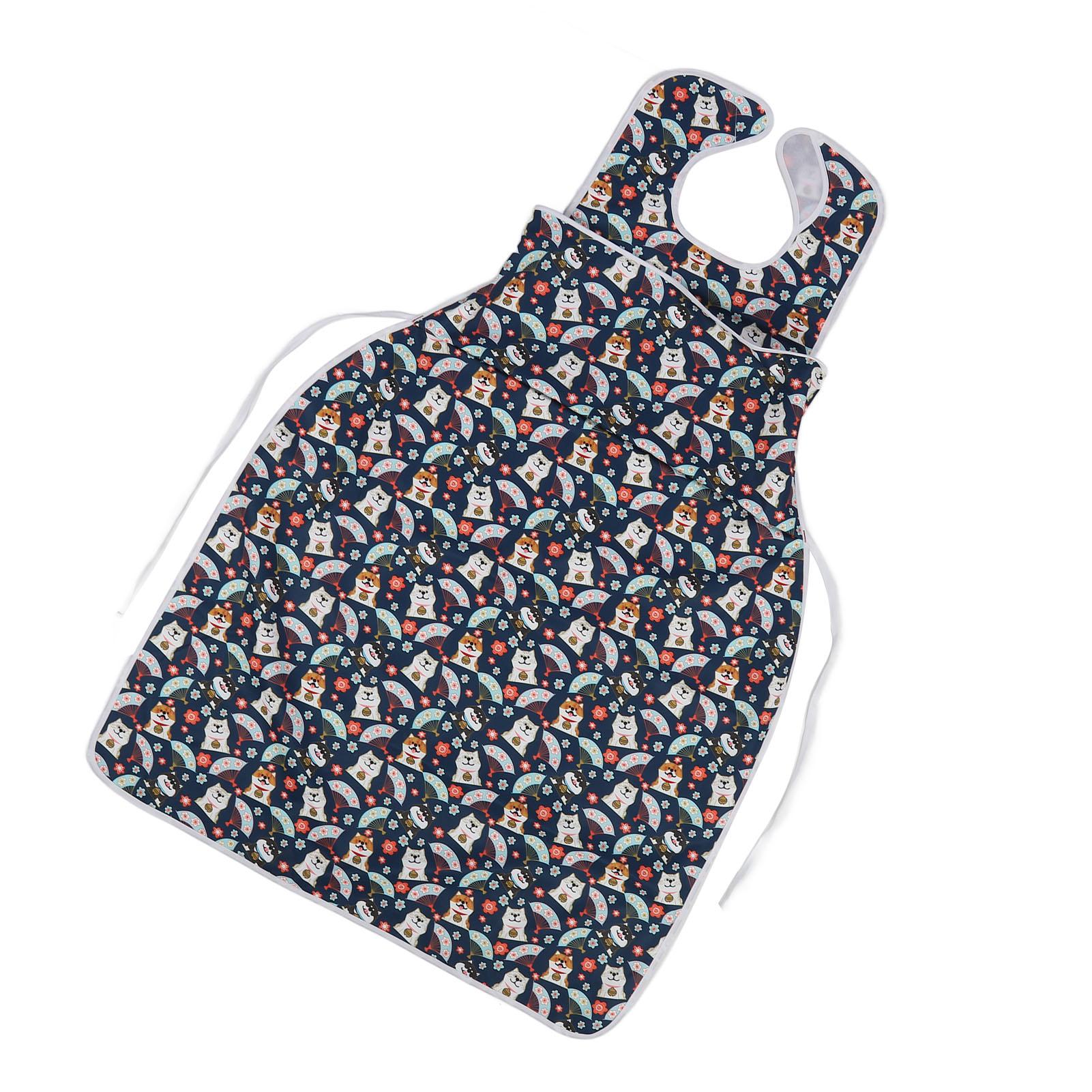 Взрослый   Слюнявчик Большой Широкий Многоразовый Водонепроницаемый Мультяшный Моющийся Защитник Одежды для Пожилых