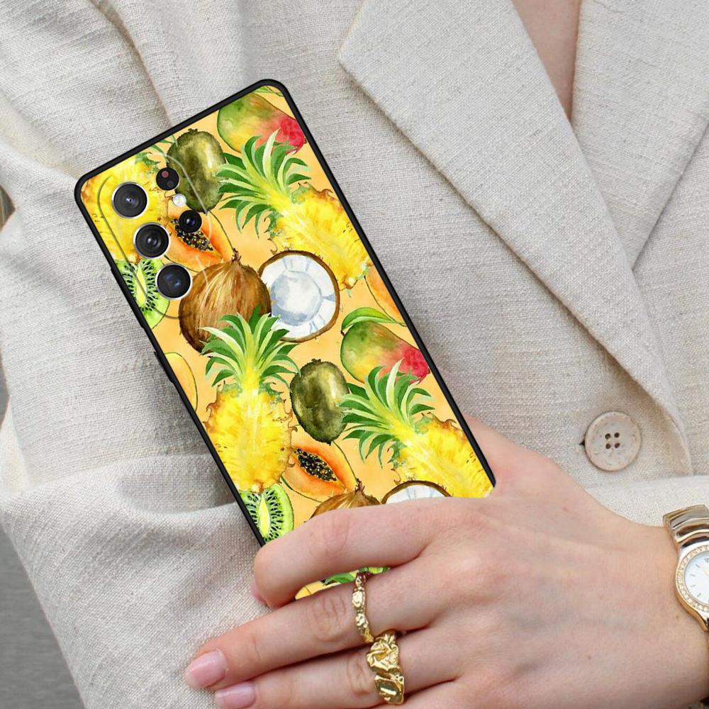 Summer Fruit Pineapple Cell Phone Case for Samsung Galaxy S26 Ultra S25 S24 S23 S22 S21 S20 Note10 Cover