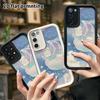 Phone Case: 2D Flat Samsung Galaxy A34 A35 M05 M06 S20 S22 S21 FE Plus 5G Step-style Protective Case, Gradient Blue-Purple Night Sky, Christmas Hallow