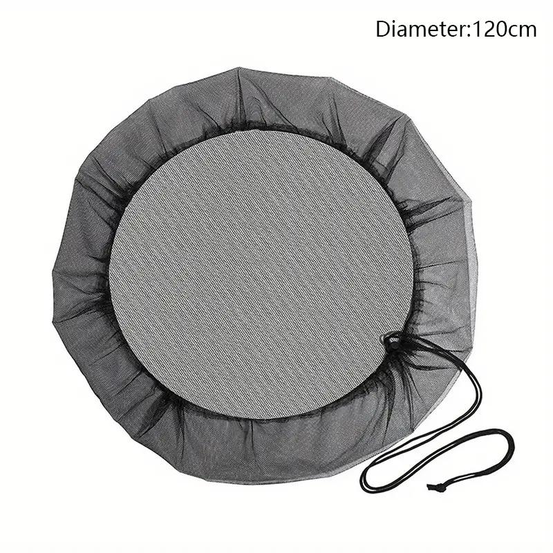 

120cm Diameter Anti-Mosquito Mesh Cover for Rain Barrel Water Collection Bucket Netting Cover A