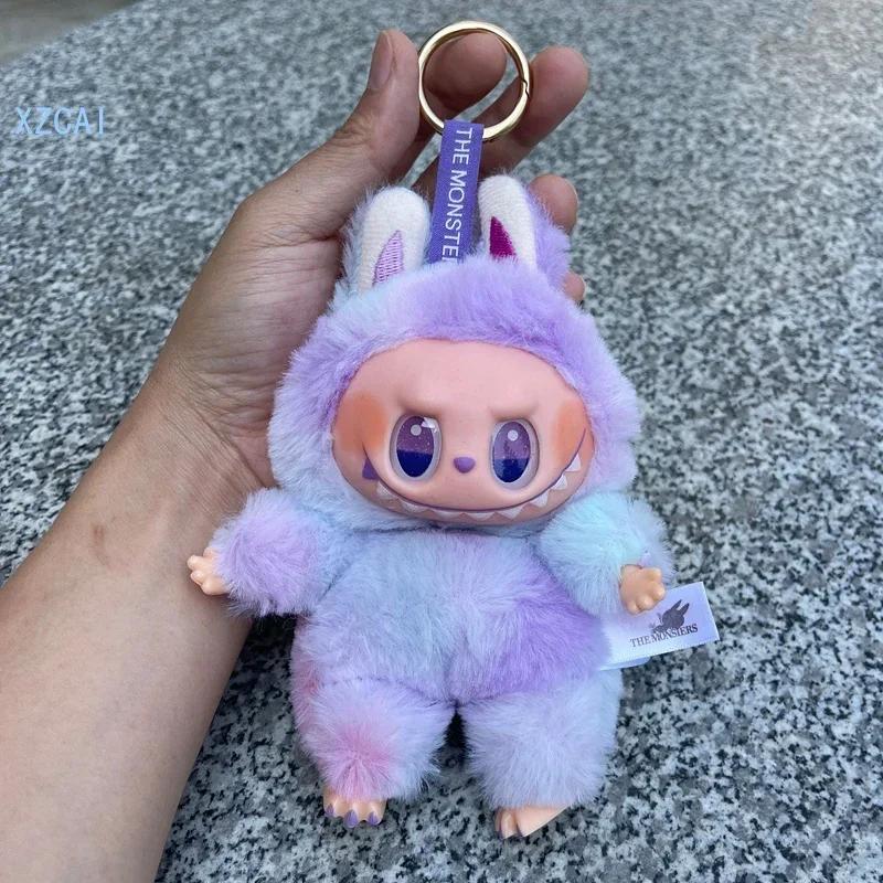 1 ks Sběratelská hračka Třetí generace Labubu Měkká vinylová figurka s obličejem Výstavní předmět Plyšová panenka Klíčenka Závěsný předmět Plyšová hračka