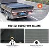 Dump Truck Mesh Tarp, 6 x 14 ft, PVC Coated Black Heavy Duty Cover with 5.5" 18oz Double Pocket, Brass Grommets, Reinforced Double Needle Stitch