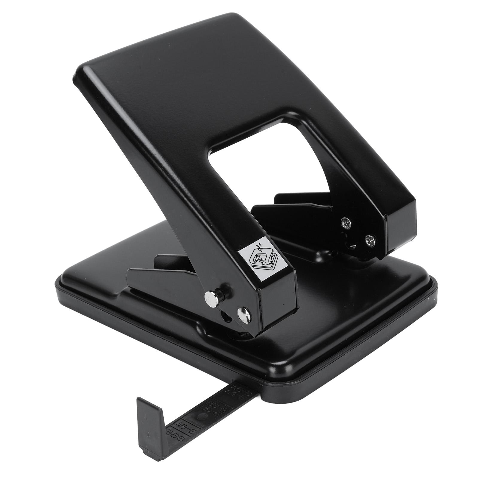 

2 Hole Punch 6mm Diameter 80mm Spacing 12mm Paper Feed 40 Sheet Capacity Labor Saving Hole Puncher