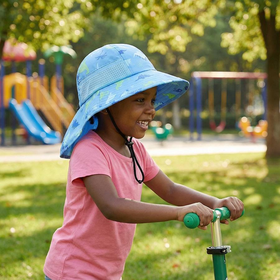 Children's Breathable Sun Hat with Detachable Face Cover for Outdoor Travel & Mountaineering