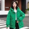 Winter Down-Filled Cotton Coat For Women Korean Loose-Fit Hooded Quilted Jacket Casual Thickened Warm Cotton Outerwear