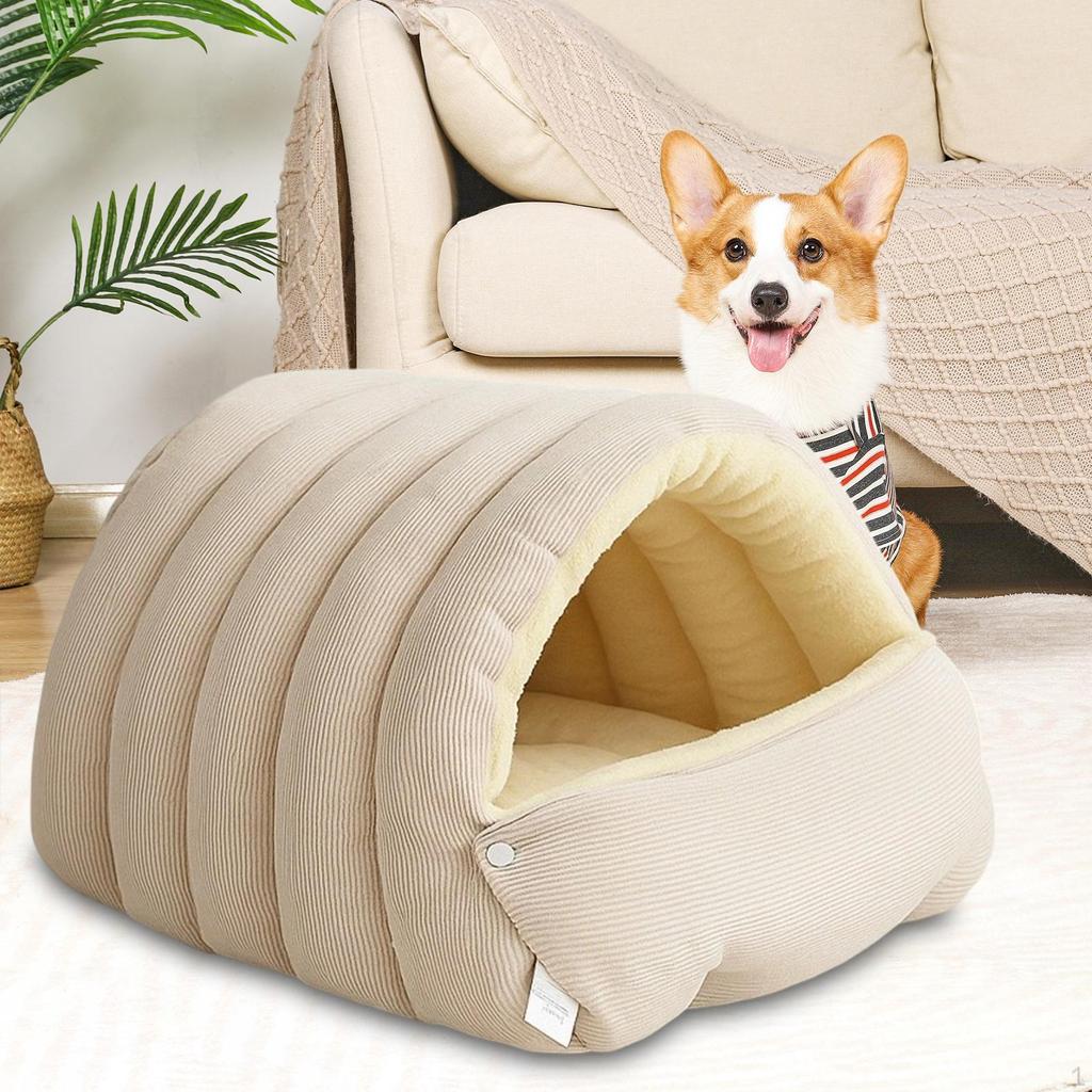 Bed Pet House Removable Hideaway Comfortable Soft Cat Nest for Indoor Cats Sleeping Resting