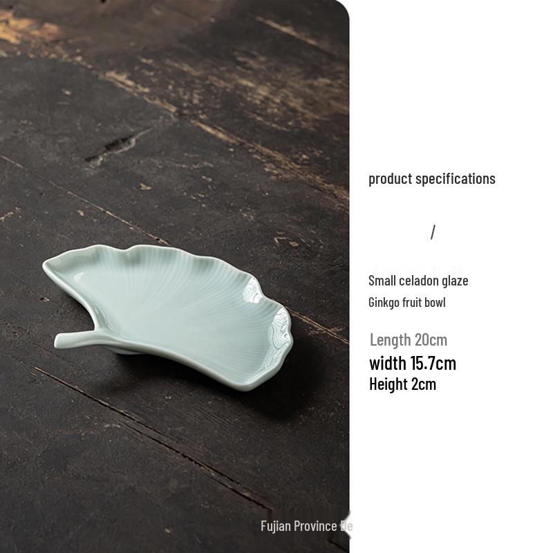 Retro Zen Chinese Ceramic Plate for Tea, Dessert, Snacks, and Nuts - Ideal for Wedding Table Settings