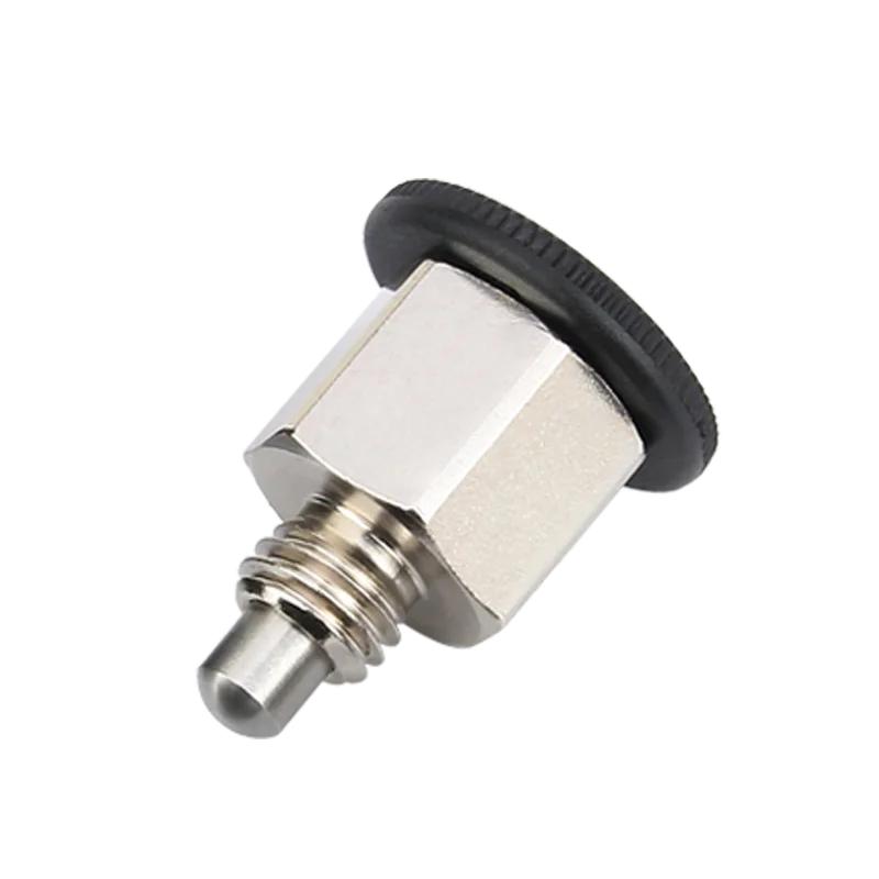KST213 M6/8/10 Coarse Thread Carbon Steel/Stainless Steel ReturnType/Self-locking Mini Index Plunger Pins Black/Blue/Red Knob Locating Pins