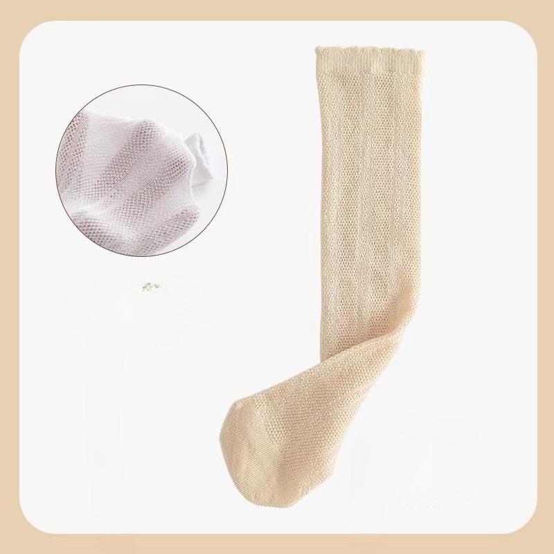 Children's Girl High Long Socks Princess Mesh School Spring Summer Kids Stockings