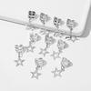Gold & Silver Plated Dreadlock Hair Extension Rings - 20pcs Star Design DIY Accessory Set
