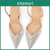 Sandalias de Tacón con Adornos de Perlas para el Verano
