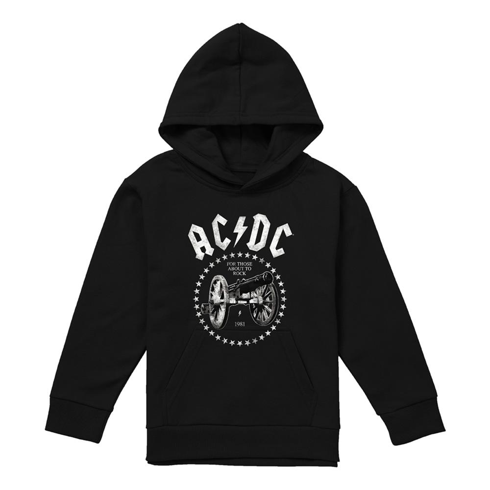 AC/DC Childrens/Kids About To Rock Cannon Hoodie