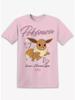 2026 Summer Eevee Retro Cosplay Tshirt Unisexs Oversize Casual Cotton Printed Shortsleeved Unisex Childrens Sports Shirt